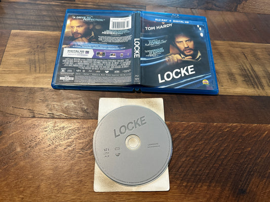 Locke (Blu ray, Lionsgate, 2014 Tom Hardy Classic, Widescreen, No Digital)