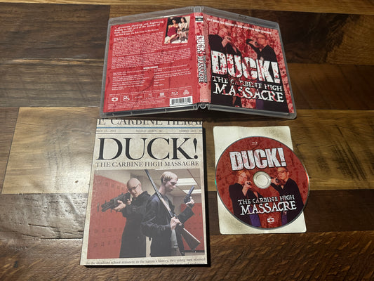 Duck! The Carbine High Massacre (Blu ray, Vinegar Syndrome Partner Label, Slip)