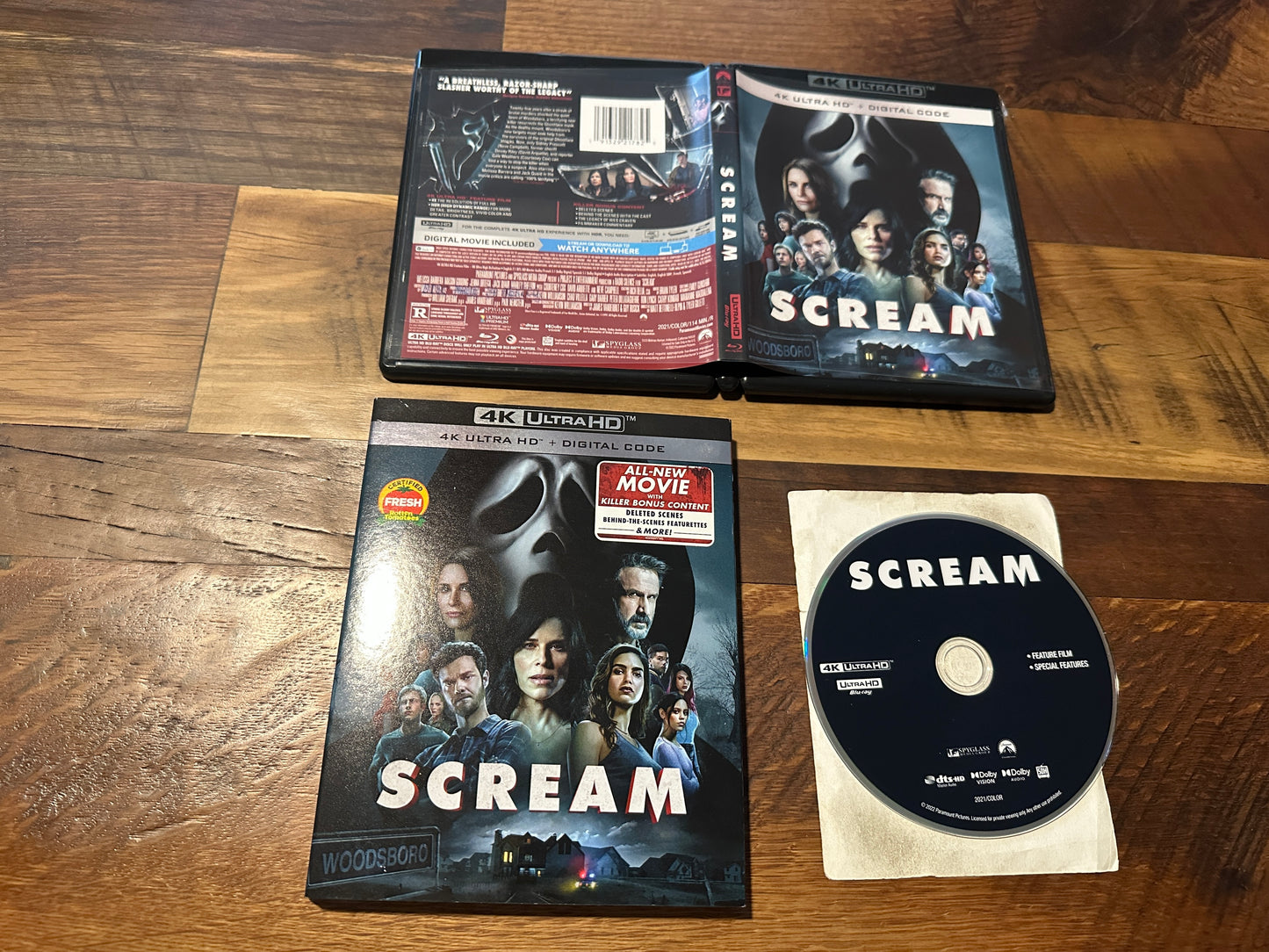 Scream 2021 (4K Ultra HD, Paramount, Slipcover, Classic, No Digital)