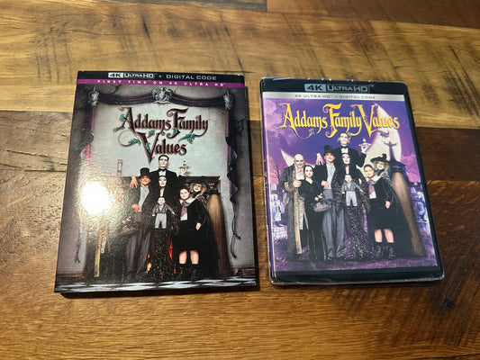 Addams Family Values (4K Ultra HD, Paramount, Slipcover, NEW/Sealed)