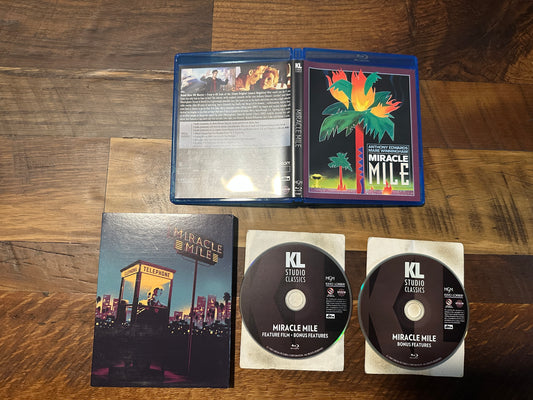 Miracle Mile Blu ray-Kino Lorber-80’s Horror-Widescreen-Slipcover