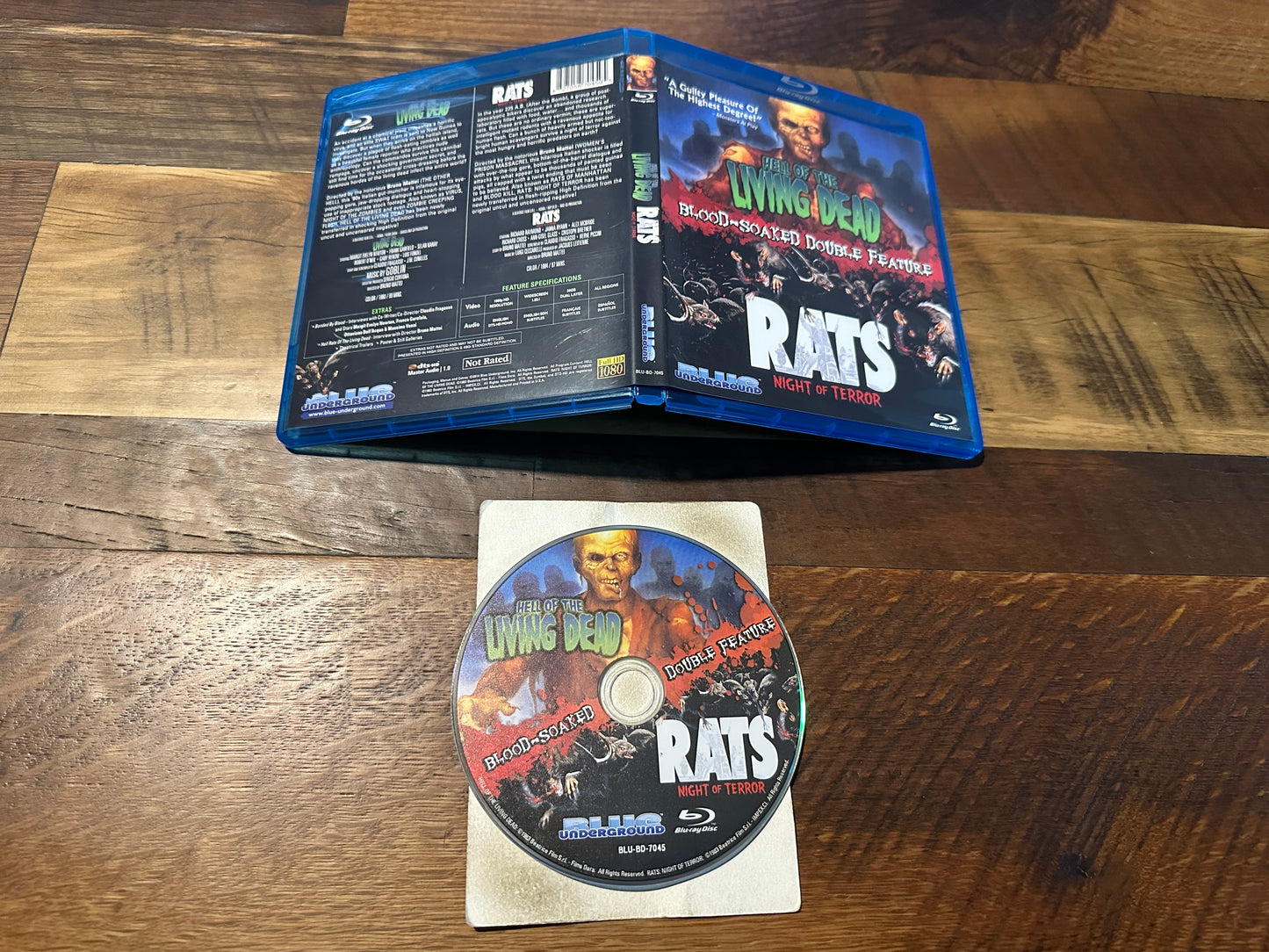 Hell of the Living Dead & Rats (Blu ray, Blue Underground, Double Feature)