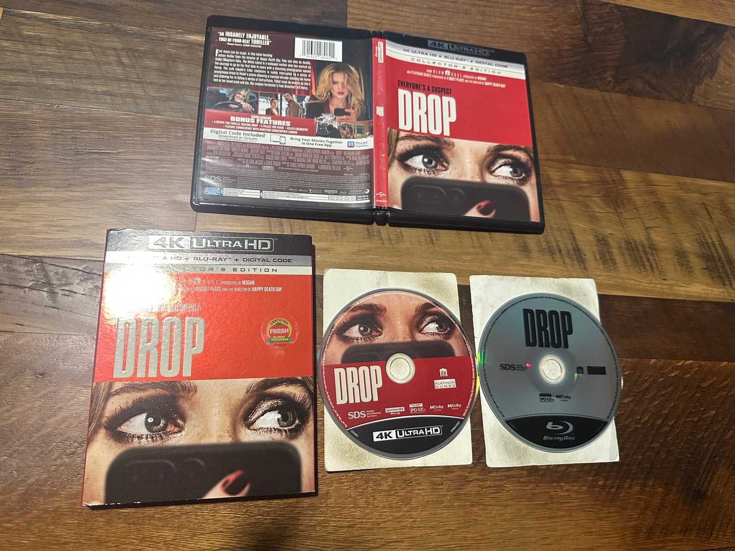 Drop 4K Ultra HD/Blu ray-Universal-Collector’s Ed-Slipcover-No Digital