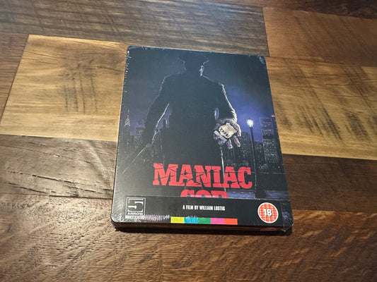 Maniac Cop Blu ray-Arrow Video-Steelbook-Region Free-Rare-NEW/Sealed