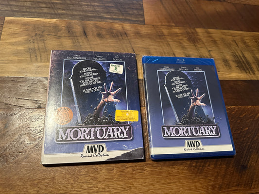 Mortuary (Blu ray, MVD Rewind, 80’s Classic Horror, Slipcover, NEW/Sealed)