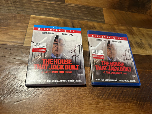The House That Jack Built (Blu ray, Scream Factory, Slip, Director’s Cut, NEW)