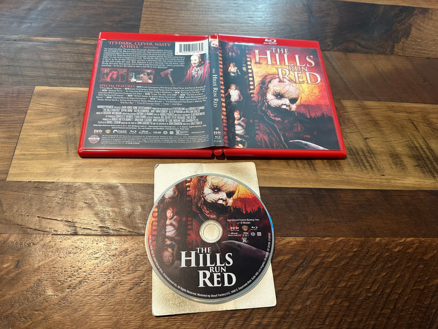 The Hills Run Red (Blu ray, Scream Factory, 2009 Classic Horror, Widescreen)