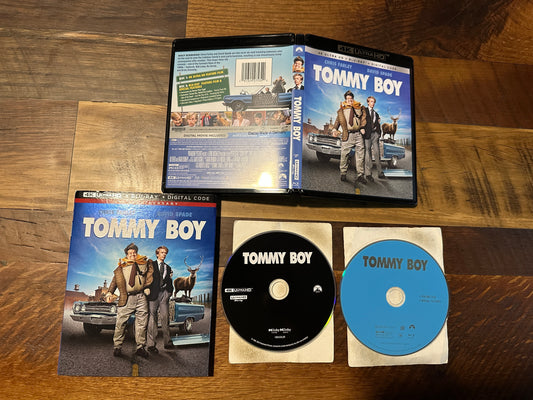 Tommy Boy (4K Ultra HD/Blu ray, Paramount, Slipcover, 30th Anniv-No Digital)