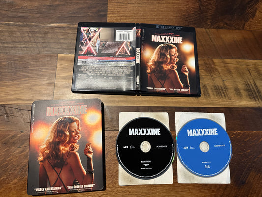Maxxxine 4K Ultra HD/Blu ray-Lionsgate-Slipcover-2 Disc-No Digital