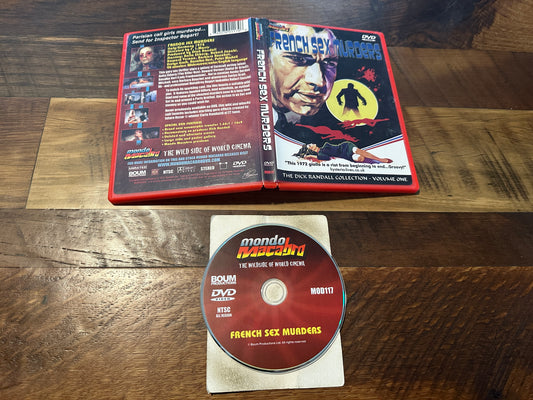 French Sex Murders (DVD, Mondo Macabro, 70’s Classic, Widescreen, Red Case)