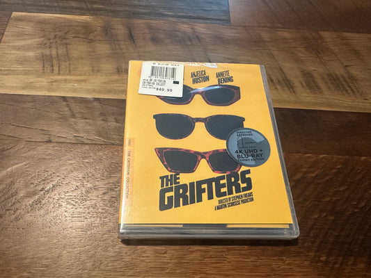 The Grifters 4K Ultra HD/Blu ray-Criterion Collection-2 Disc-90’s Classic-NEW