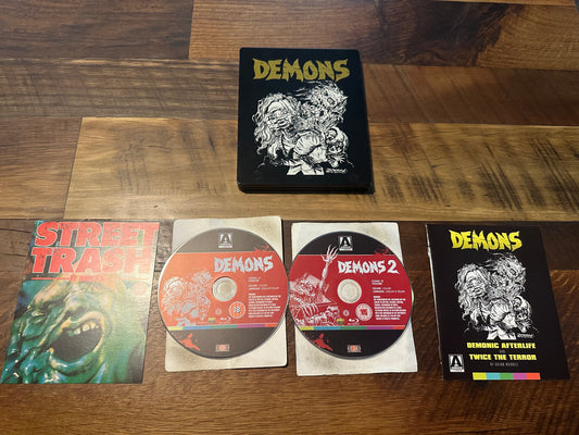 Demons 1 & 2 Blu ray-Arrow Video-Steelbook-Region B-Classics