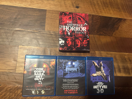 The Amityville Horror Trilogy (Blu ray, Scream Factory, Boxset, 3 Movies, Classics)