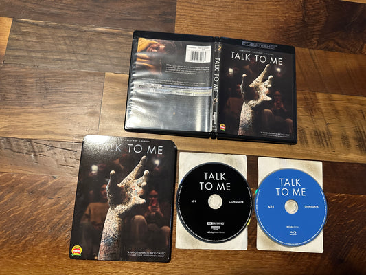 Talk To Me 4K Ultra HD/Blu ray-Lionsgate-Slipcover-2 Disc-No Digital