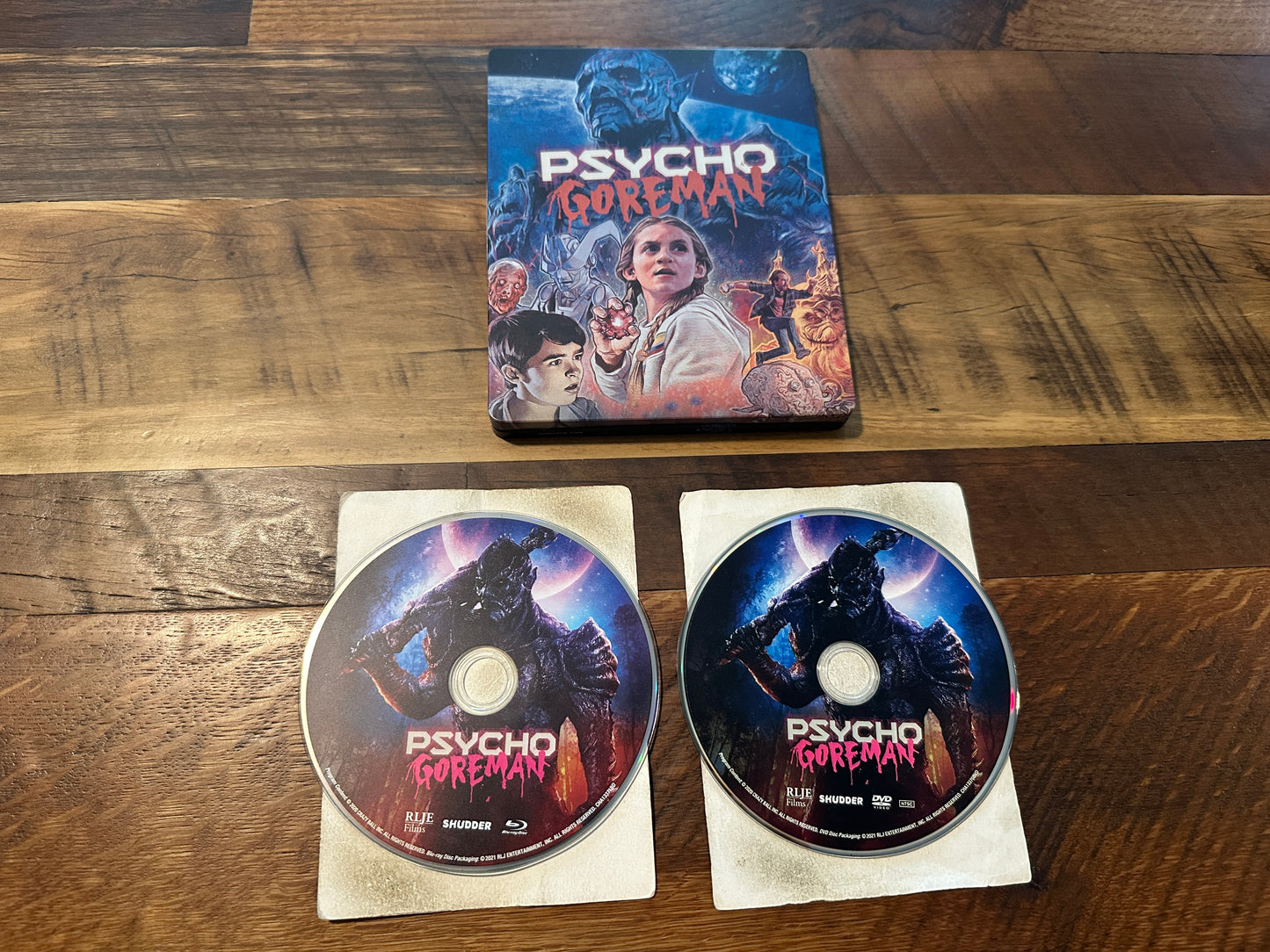 Psycho Goreman (Blu ray/DVD, Steelbook, RLJE Films-, 2 Disc, No Digital)