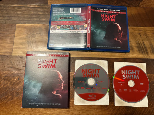 Night Swim Blu ray/DVD-Universal-Collector’s Edition-No Digital
