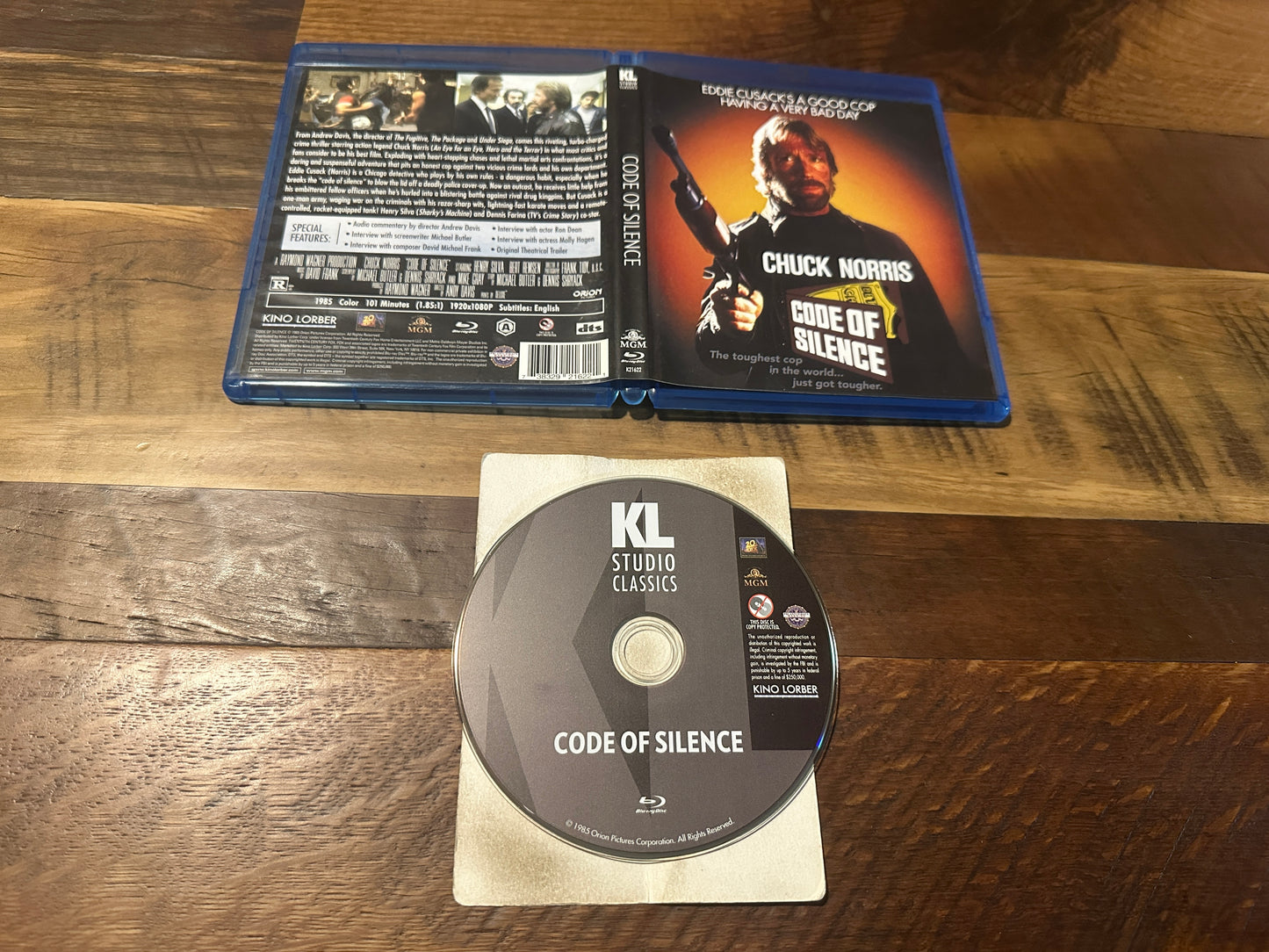 Code Of Silence (Blu ray, Kino Lorber, Chuck Norris Classic, Widescreen)