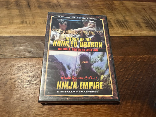 Return of the Kung Fu Dragon & Ninja Empire DVD-Double Feature-NEW