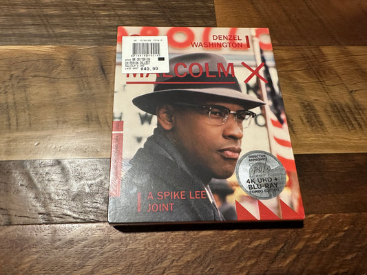 Malcolm X (4K Ultra HD/Blu ray, Criterion Collection, Denzel Washington, NEW)