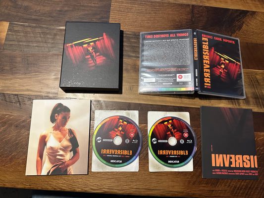 Irreversible Blu ray-Indicator-Limited Edition-Booklet-Rare-Region B