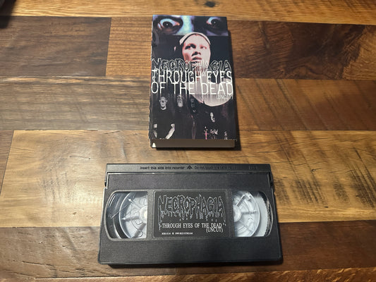 Necrophagia Through Eyes Of The Dead VHS-Red Stream-Uncut-Slipcover