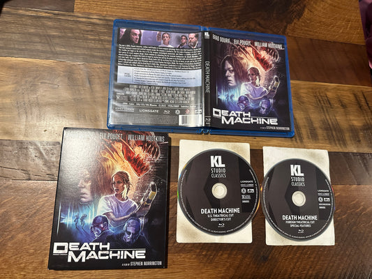 Death Machine (Blu ray, Kino Lorber, 90's Horror Classic, Rare Slipcover)