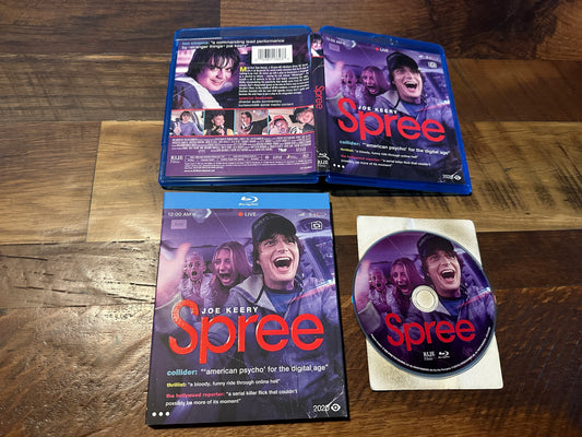 Spree (Blu ray, RLJE Films, Slipcover, Joe Keery, Widescreen)