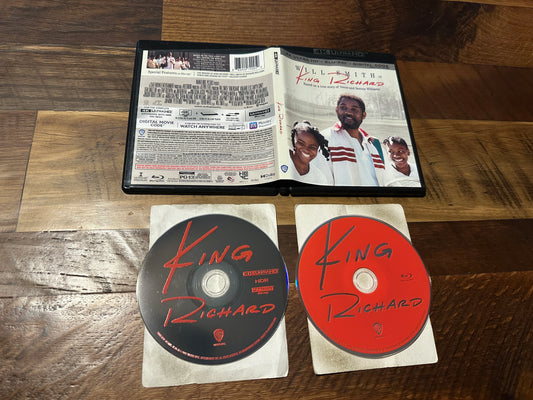 King Richard (4K Ultra HD/Blu ray, Warner Bros, 2 Disc, Will Smith, No Digital)