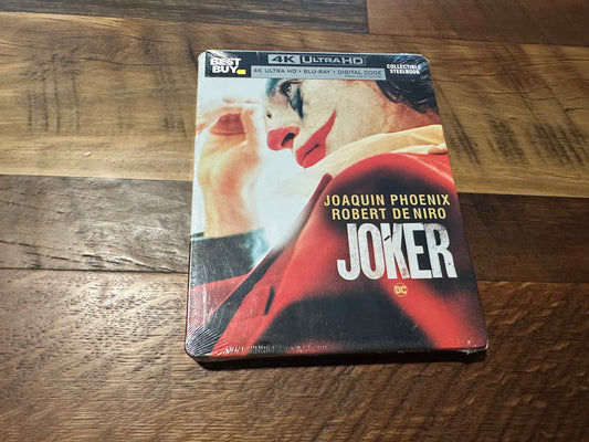 Joker 4K Ultra HD-Warner Bros-Steelbook-2019 Joaquin Phoenix-NEW