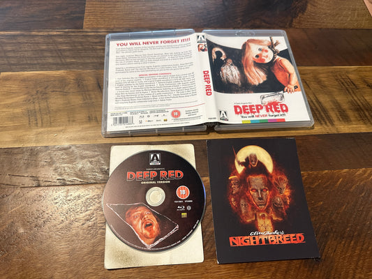 Deep Red (Blu ray, Arrow Video, Region B, Dario Argento Classic, Special Ed)
