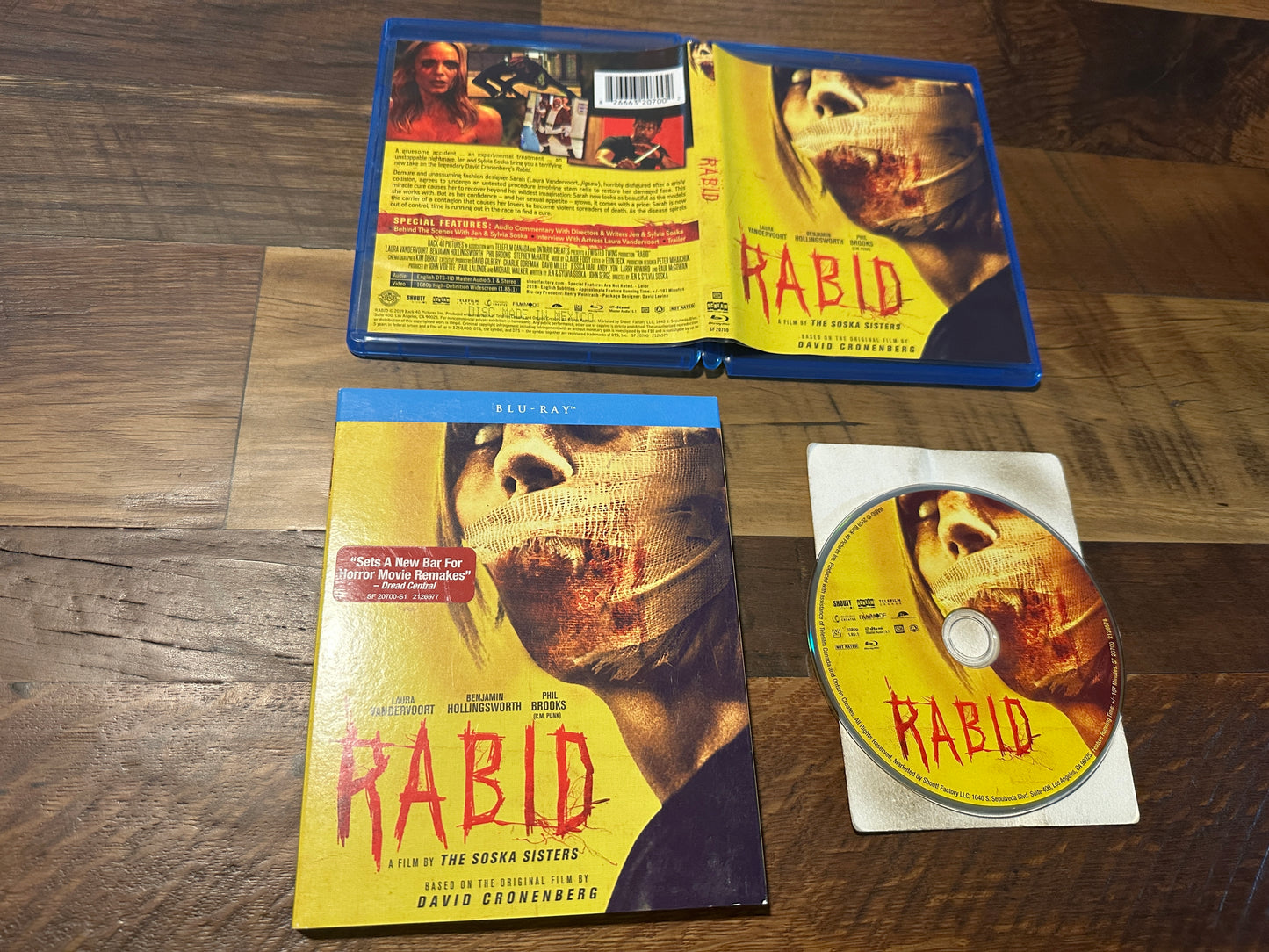 Rabid Blu ray-Scream Factory-Slipcover-2019 Horror Classic-Widescreen