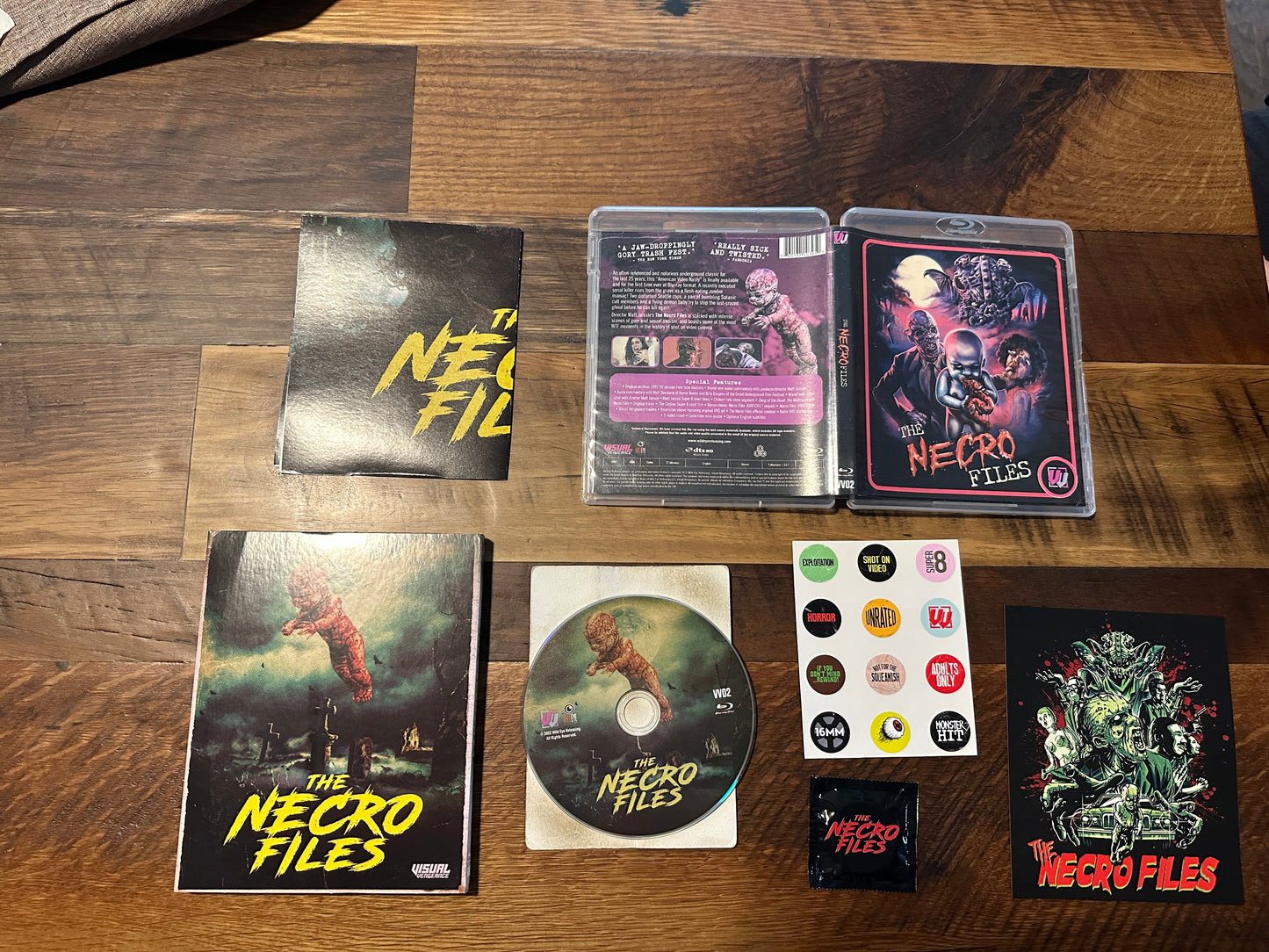 The Necro Files (Blu ray, Visual Vengeance, Slipcover, Condom)