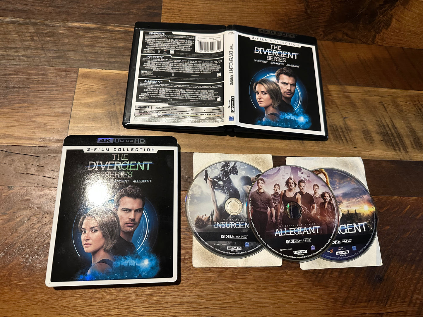 The Divergent Series 3 Film Collection 4K Ultra HD-Slipcover-