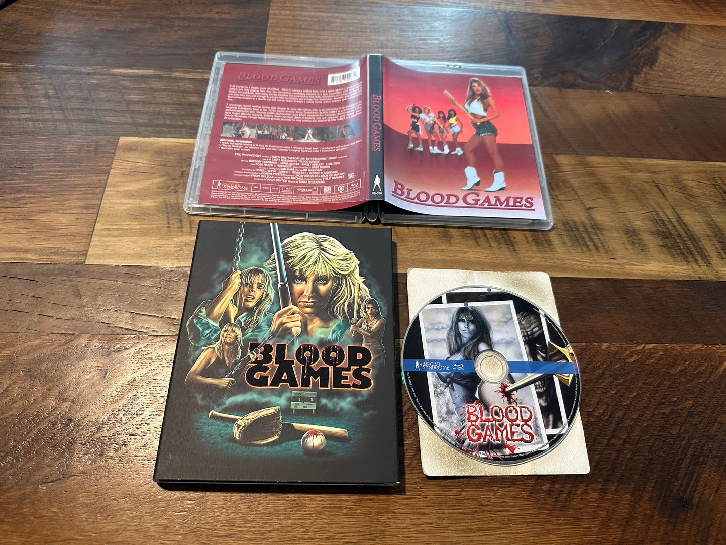 Blood Games (Blu ray, Vinegar Syndrome, Slipcover, 90’s Horror Classic)