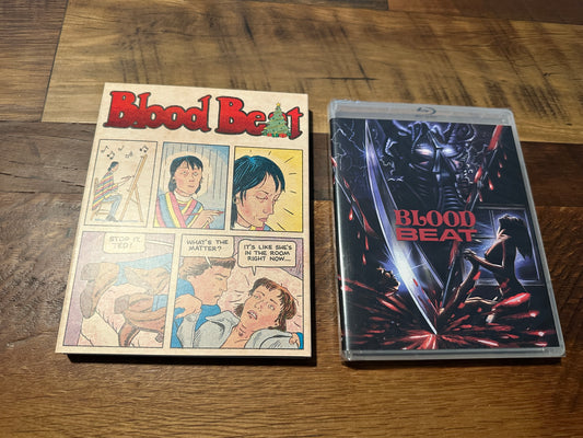 Blood Beat Blu ray/DVD-Vinegar Syndrome-Comic Slipcover-80’s Horror-NEW