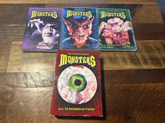 Monsters The Complete Series DVD-All 73 Episodes-9 DVD’s-Boxset