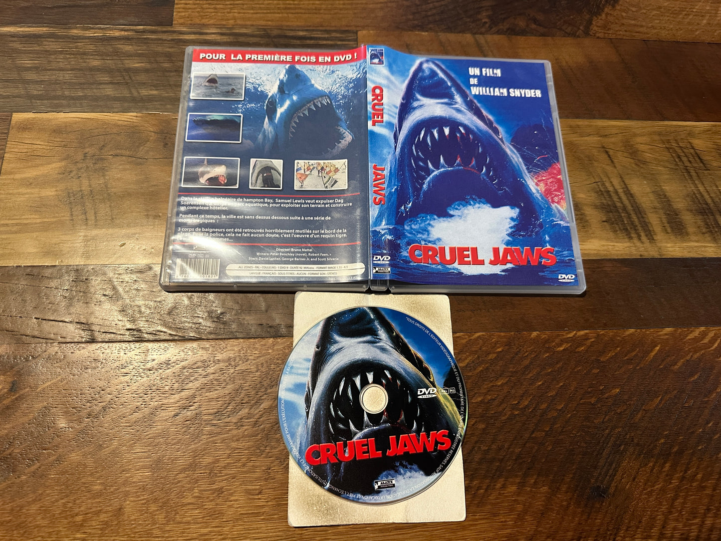 Cruel Jaws (DVD, Bruno Mattei 90’s Shark Horror, Region 0 PAL, Import)