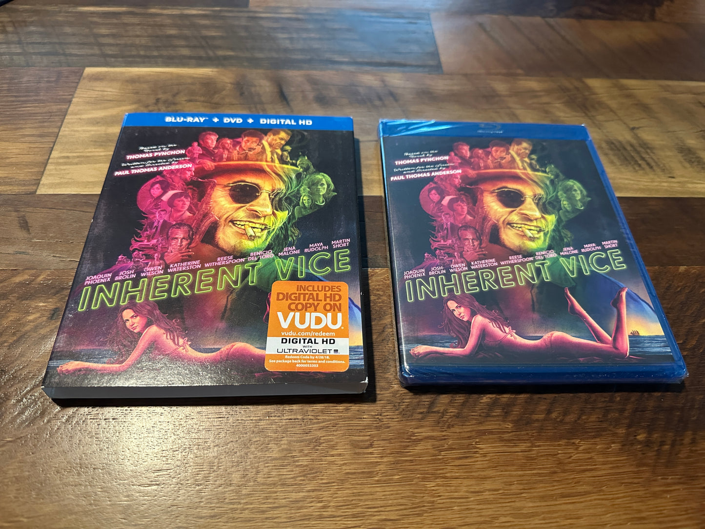 Inherent Vice (Blu ray/DVD, Warner Bros, Rare Slipcover, NEW/Sealed)