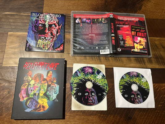 Red Spirit Lake & We Await (Blu ray, Vinegar Syndrome Partner Label, Slip)