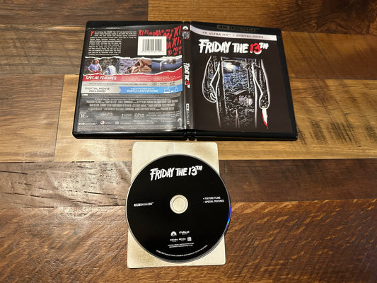 Friday the 13th (4K Ultra HD, Paramount, 80’s Horror, No Digital)