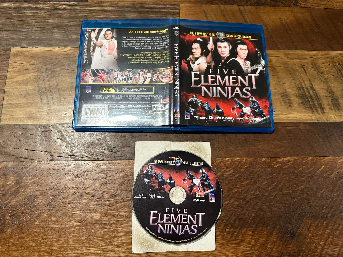 Five Element Ninja Blu ray-Tokyo Shock-Shaw Brother Kung Fu Collection