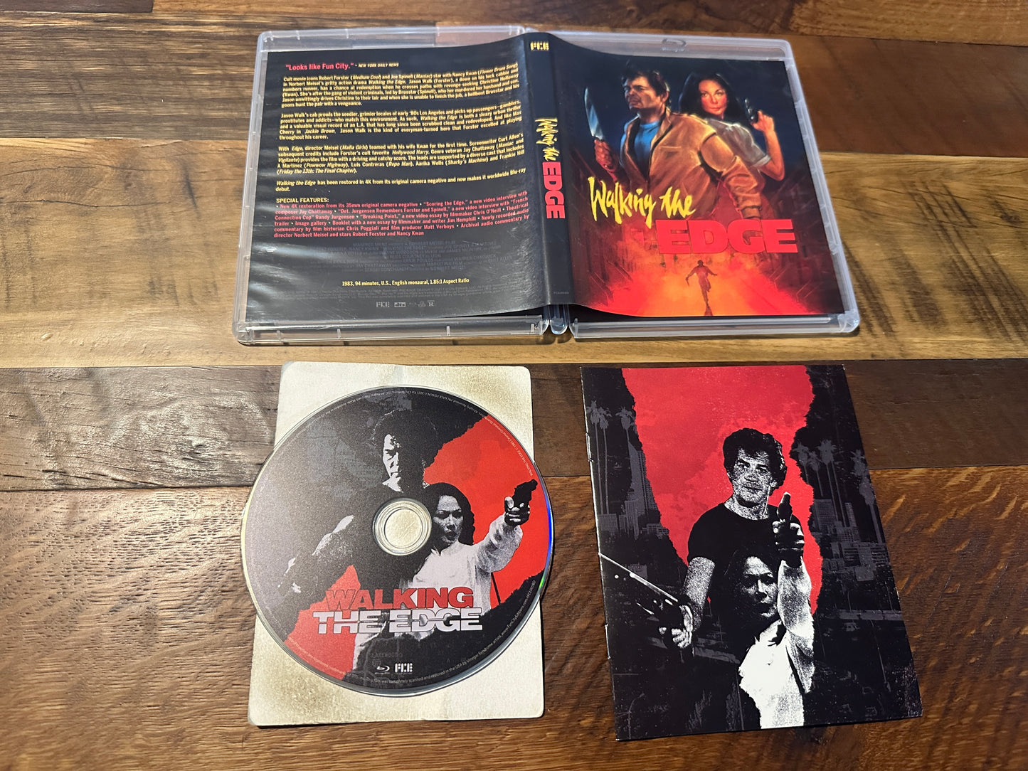 Walking the Edge Blu ray-Vinegar Syndrome Partner Label-80’s Classic-