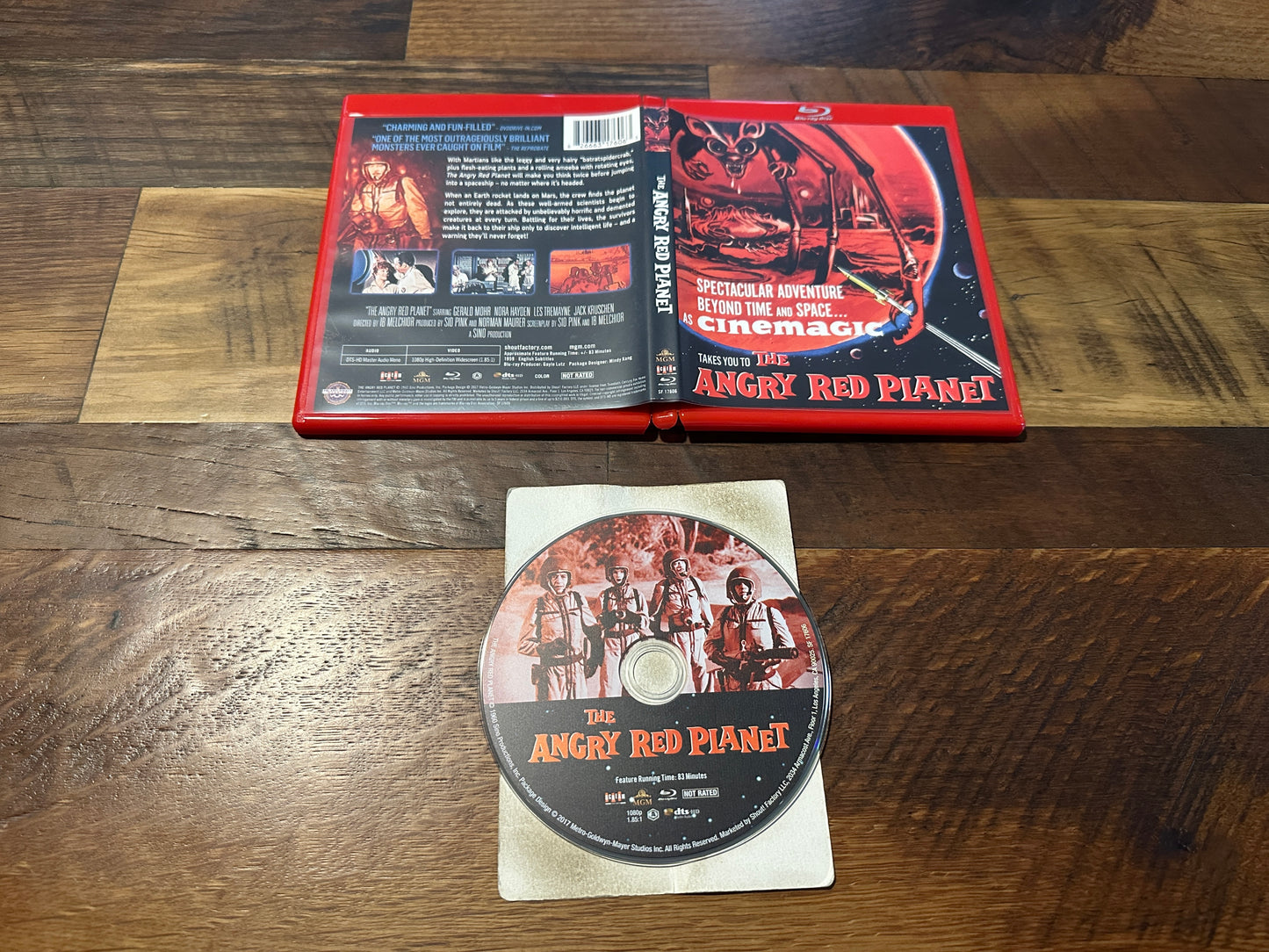The Angry Red Planet (Blu ray, Scream Factory, 50’s Classic, Widescreen)