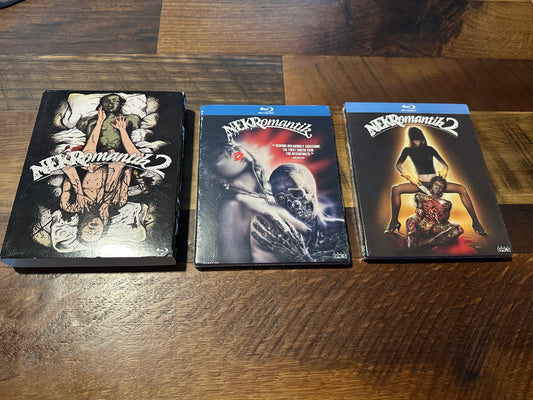 Nekromantik 1 & 2 (Blu ray, Cult Epics, 2 Disc Slipcover, Disturbing Classics, NEW)