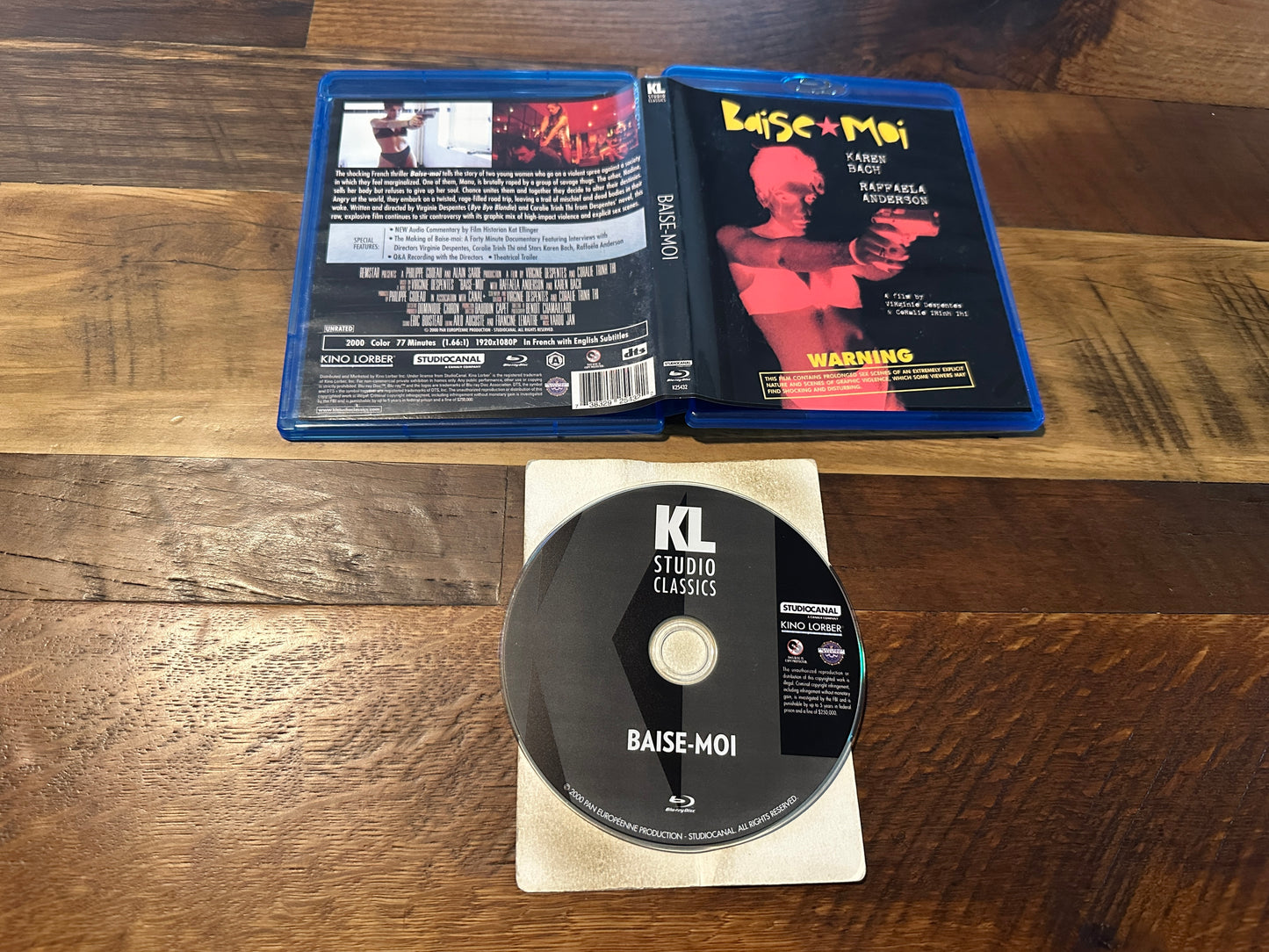 Baise Moi (Blu ray, Kino Lorber, 2000 Horror, Rape Revenge, Karen Bach)