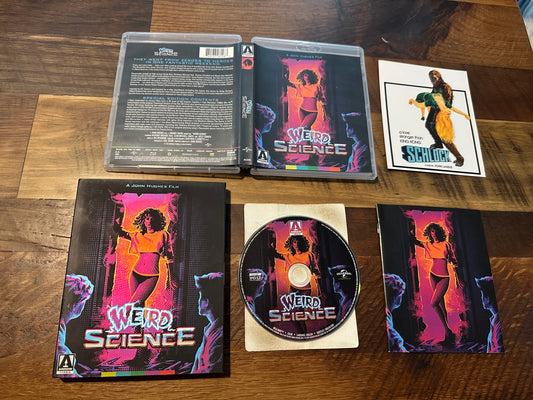 Weird Science Blu ray-Arrow Video-Slipcover-Booklet-US Release-Special Ed