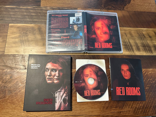 Red Rooms Blu ray-Vinegar Syndrome Partner Label-Rare OOP Slipcover-