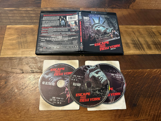 Escape From New York (4K Ultra HD/Blu ray, Scream Factory, 3 Disc)