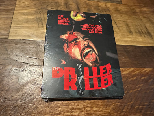 The Driller Killer (Blu ray, Arrow Video, Steelbook, Horror Classic, 2 Disc, NEW)