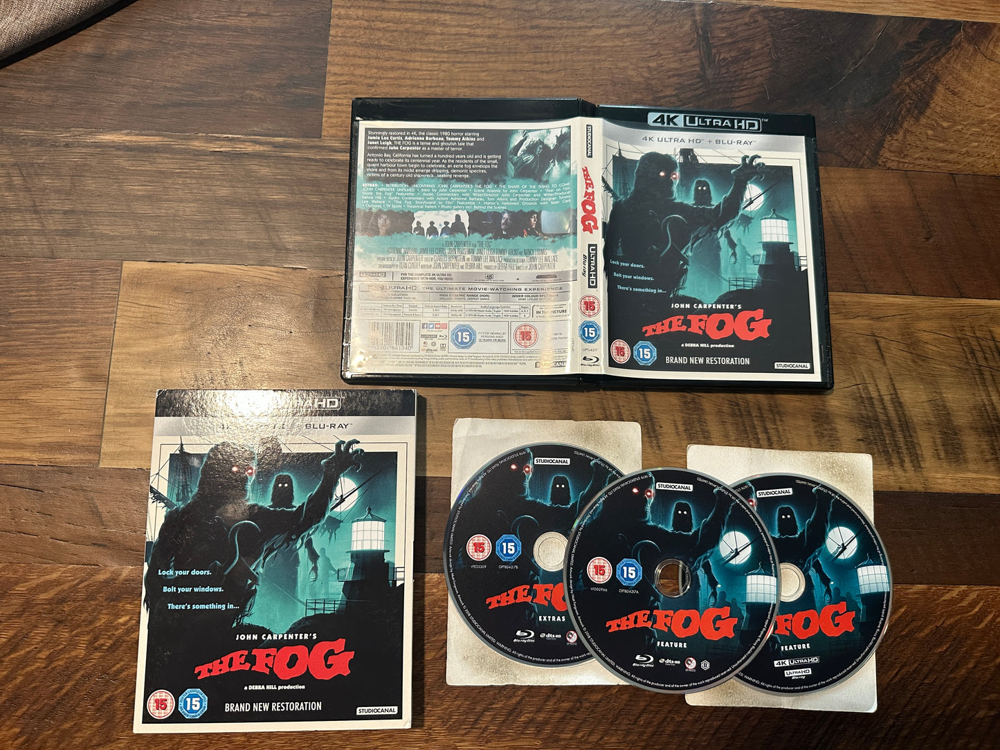 The Fog (4K Ultra HD/Blu ray, Studiocanal, 3 Disc, Slipcover, Region B)